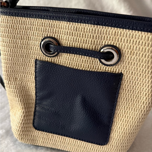 Kate Spade New York Eva Straw Small Bucket Bag - Picture 9 of 13